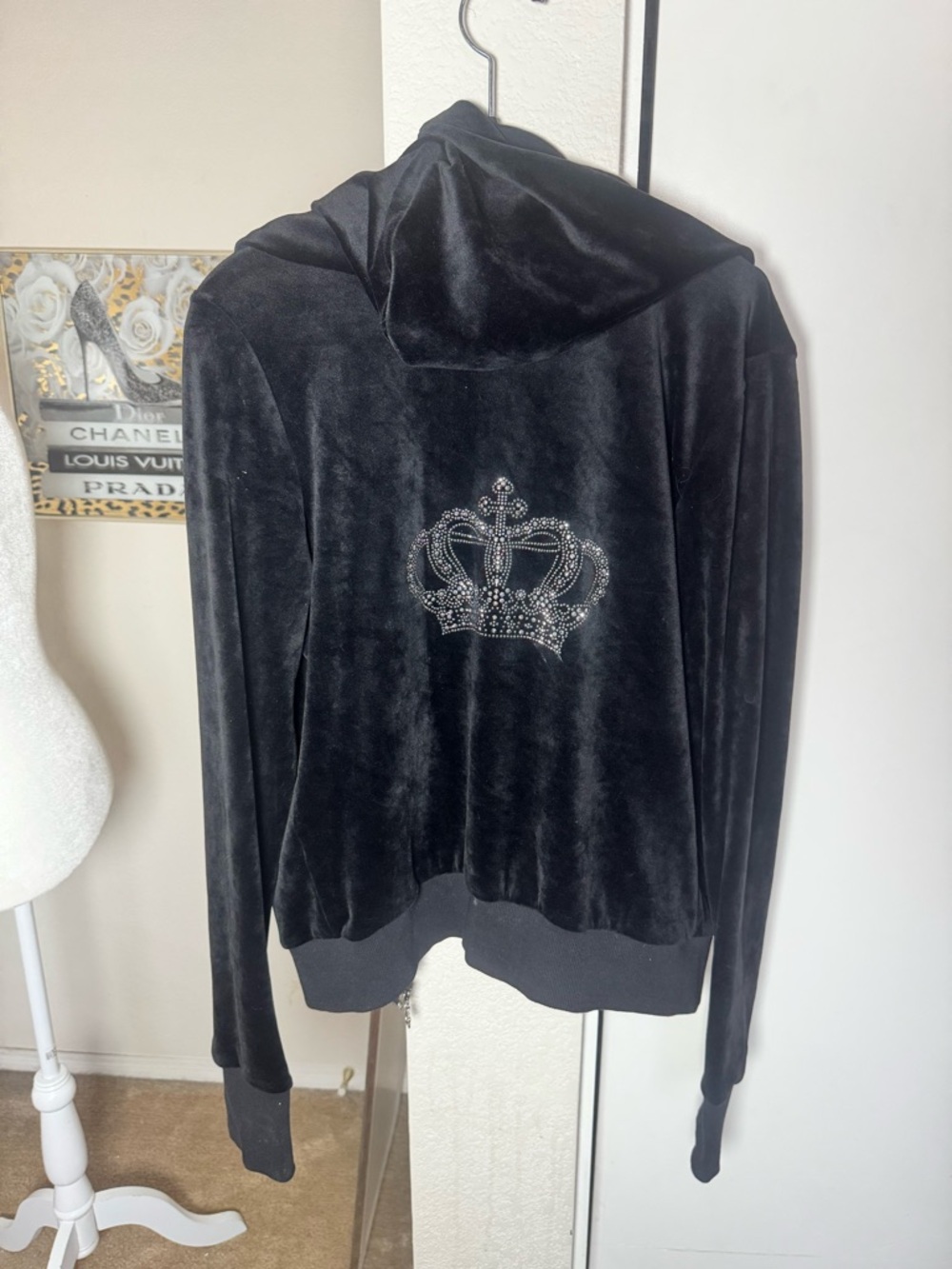 Carmen Couture Black Velour Set